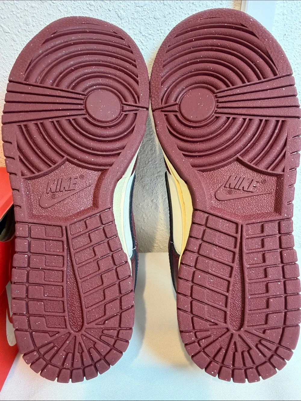 Nike Dunk Low SE Just Do It Team MMXXIII Red Sail Maroon & White Women’s 6.5
